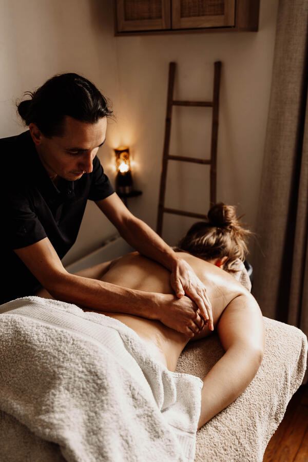 Ambiance du salon de massage